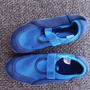 Blue kids swim shoes
